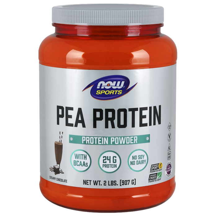 NOW Foods Pea Protein, Vanilla Toffee - 907g