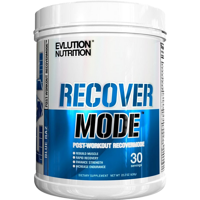 EVLution Nutrition RecoverMode, Blue Raz – 630 Gramm