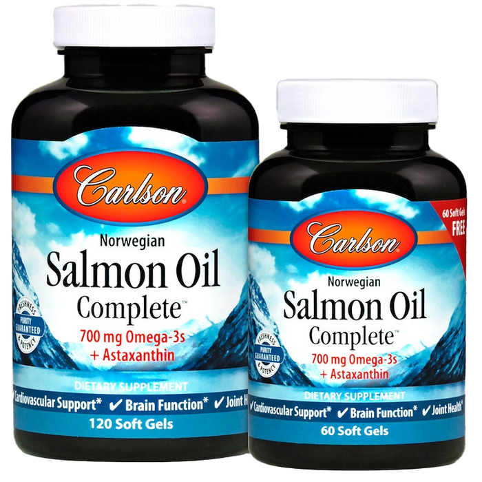 Carlson Labs Norwegian Salmon Oil Complete - 120 + 60 softgels