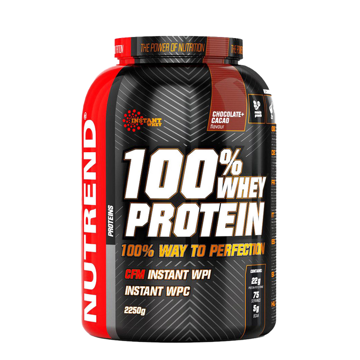 Nutrend 100% Whey Protein, Chocolate Cocoa - 2250 grams