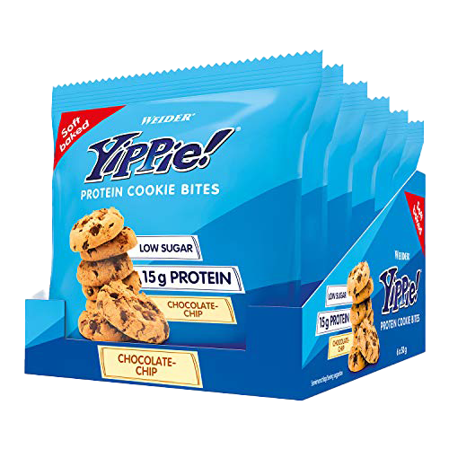 Weider Yippie! Protein Cookie, Chocolate Chip - 6 x 50g