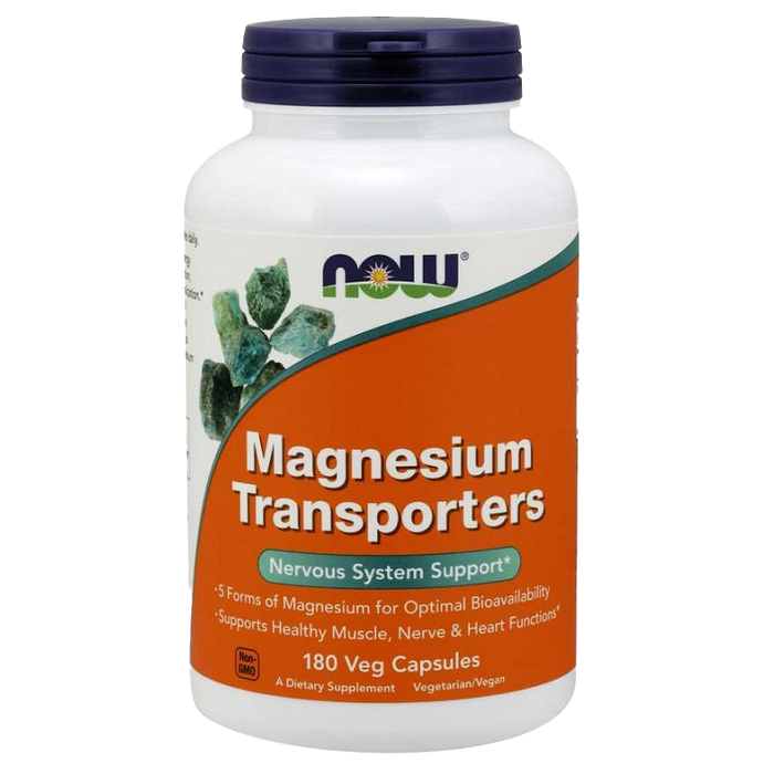 NOW Foods Magnesium Transporters - 180 vcaps