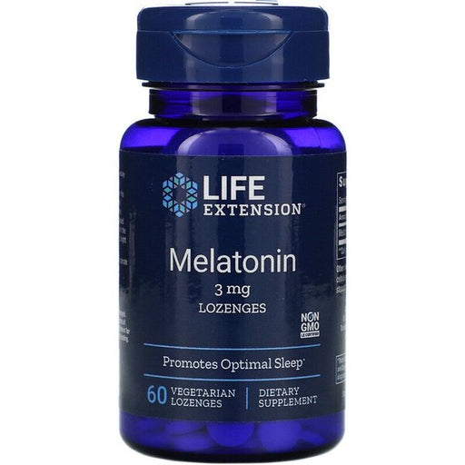 Life Extension Melatonin, 3mg 60 vegetarian lozenges