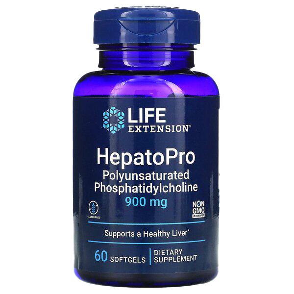 Life Extension HepatoPro Polyunsaturated Phosphatidylcholine, 900mg - 60 softgels