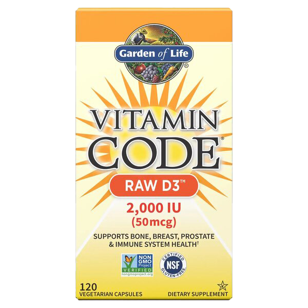 Garden of Life Vitamin Code Raw D3, 2000 IU - 120 vcaps