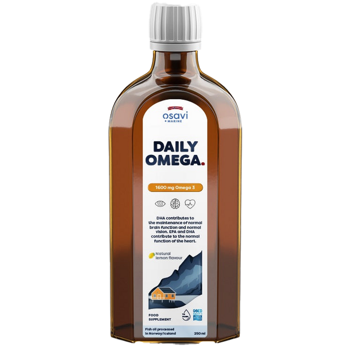 Osavi Daily Omega, 1600mg Omega 3 (Natural Lemon) - 250 ml.