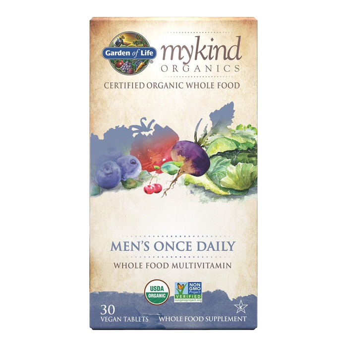 Garden of Life Mykind Organics Men's Once Daily - 30 vegan tabs