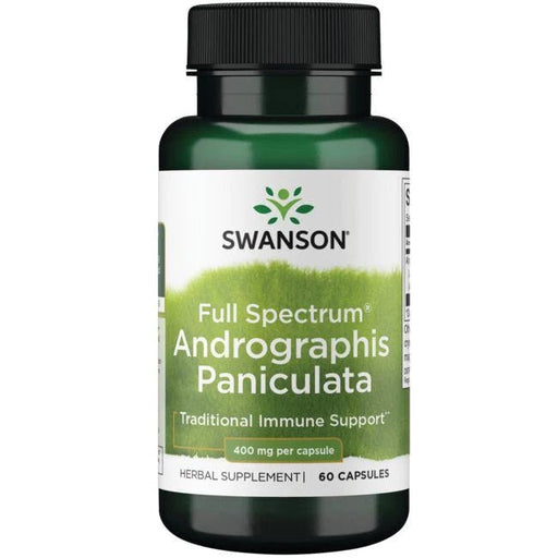 Swanson Full Spectrum Andrographis Paniculata, 400mg - 60 caps | High Quality Herbal Supplements Supplements at MYSUPPLEMENTSHOP.co.uk