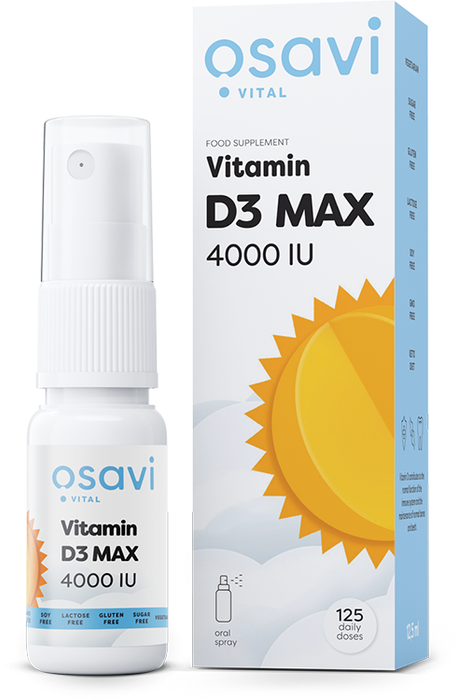 Osavi Vitamin D3 Oral Spray, MAX 4000IU - 12.5 ml - Vitamins & Minerals at MySupplementShop by Osavi