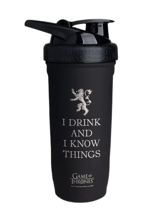 SmartShake Reforce Stainless Steel  Game Of Thrones I Drink and I Know Things  900 ml. - Accessories at MySupplementShop by SmartShake