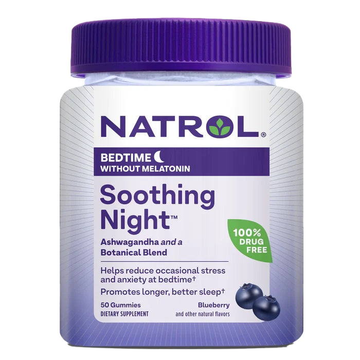 Natrol Soothing Night, Blueberry - 50 gummies