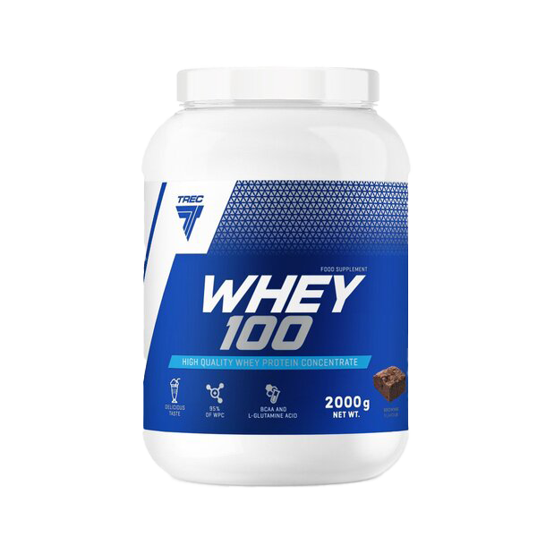 Trec Nutrition Whey 100 (Tub), Double Chocolate 2000g