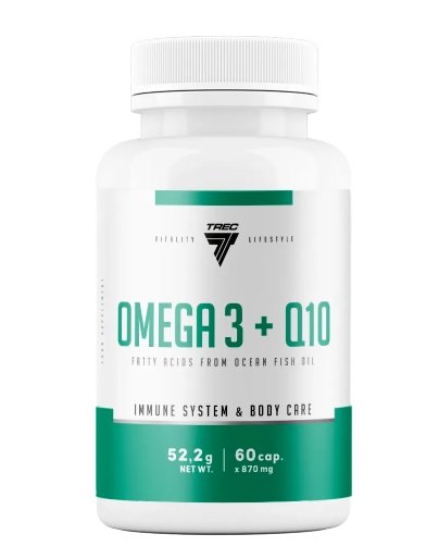 Trec Nutrition Omega 3 + Q10 - 60 caps Best Value Sports Supplements at MYSUPPLEMENTSHOP.co.uk
