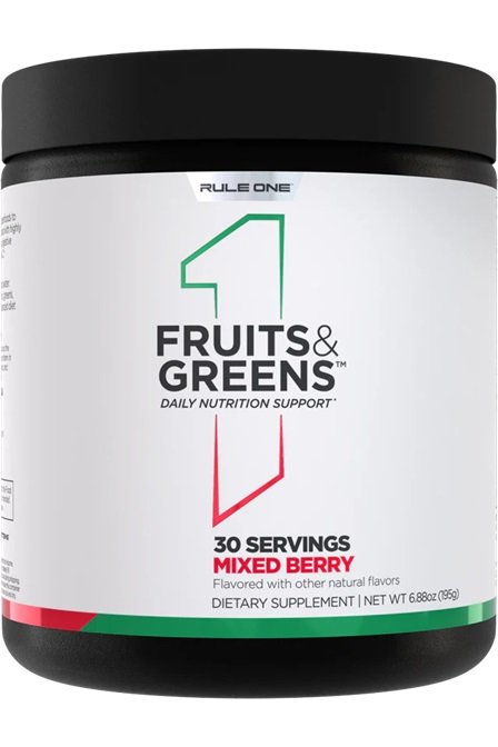 Rule One Fruits &greens, Mixed Berry 195g - Combination Multivitamins & Minerals at MySupplementShop by Rule One