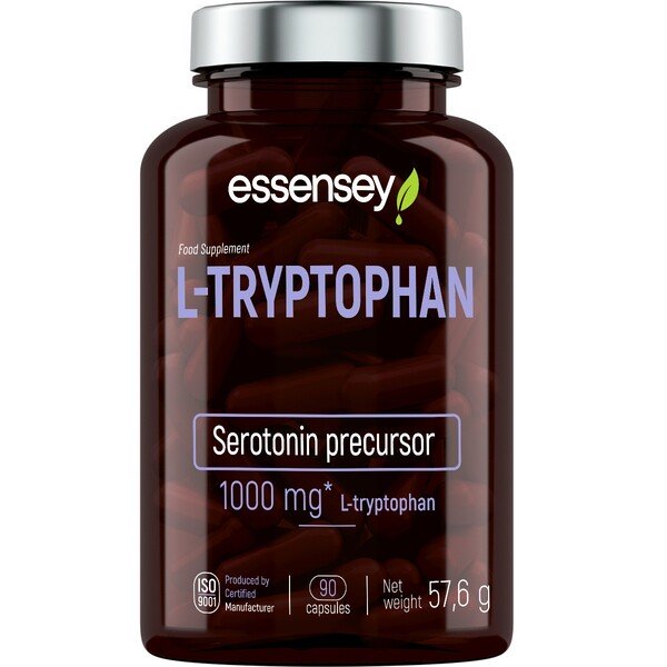 L-Tryptophan, 1000mg - 90 caps - Default Title - Health and Wellbeing at MySupplementShop by Essensey