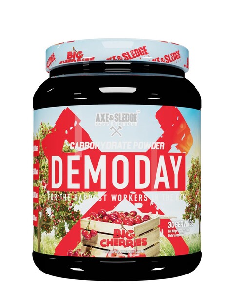 Axe & Sledge Demoday Carbohydrate Powder 1020g - Big Cherries - Weight Gainers & Carbs at MySupplementShop by Axe & Sledge