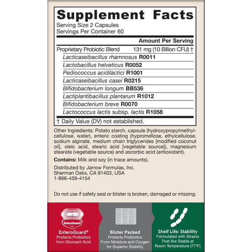 Jarrow Formulas Jarro-Dophilus EPS (Digestive Probiotic) 5 Billion CFU 120 Veggie Capsules | Premium Supplements at MYSUPPLEMENTSHOP