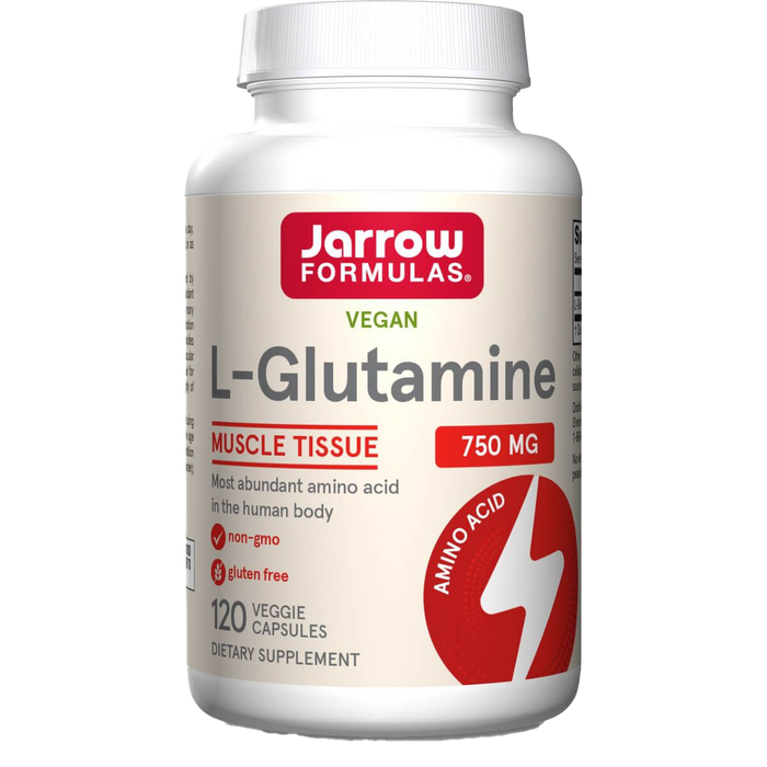 Jarrow Formulas L-Glutamine 750mg 120 Vegetarian Capsules