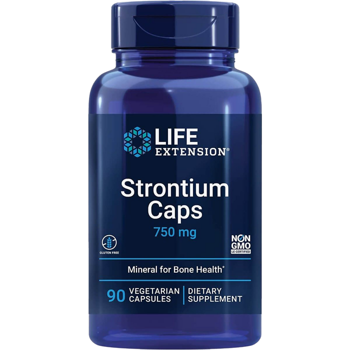 Life Extension Strontium Caps, 750 mg – 90 Kapseln