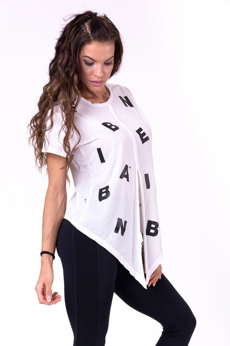 Nebbia Tied Knot Letters T-Shirt 680 - White