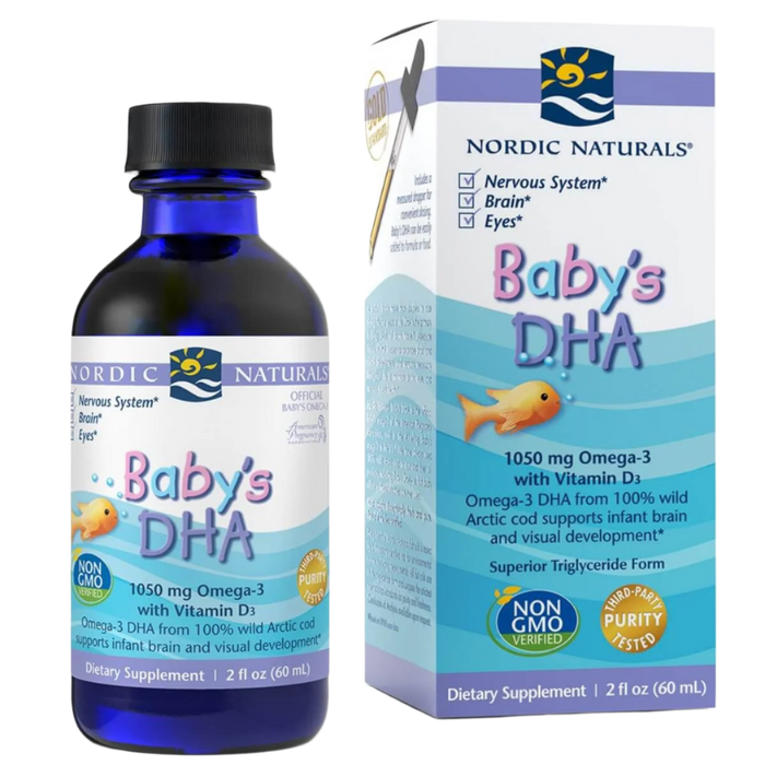 Nordic Naturals Baby's DHA Omega 3 with Vitamin D3 1,050mg 2 fl oz