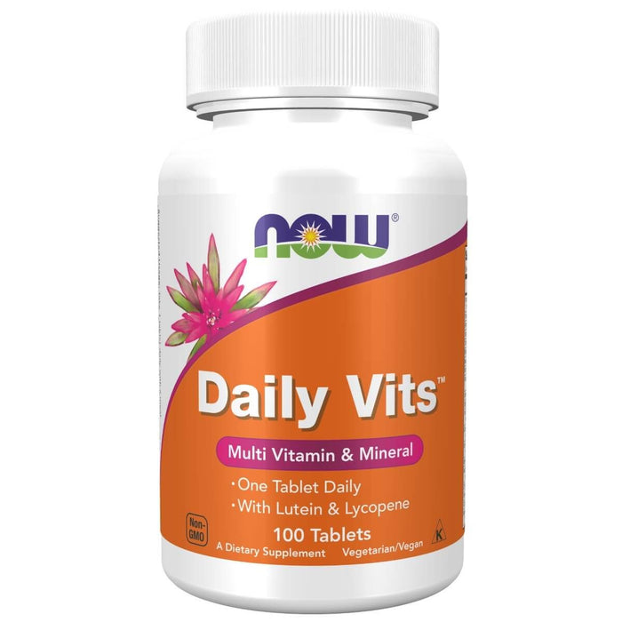 NOW Foods Daily Vits 100 Tablets - Vitamins & Minerals at MySupplementShop by NOW Foods