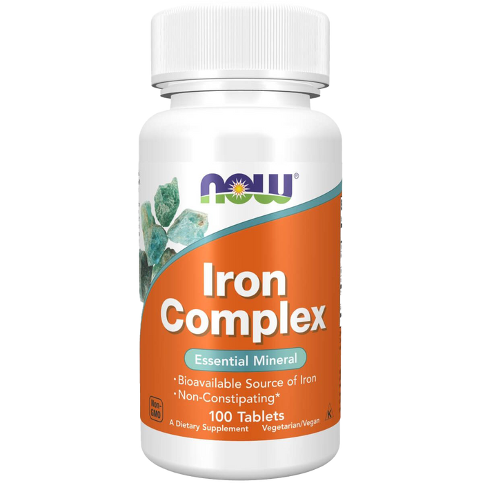 NOW Foods Iron Complex 100 Tablets