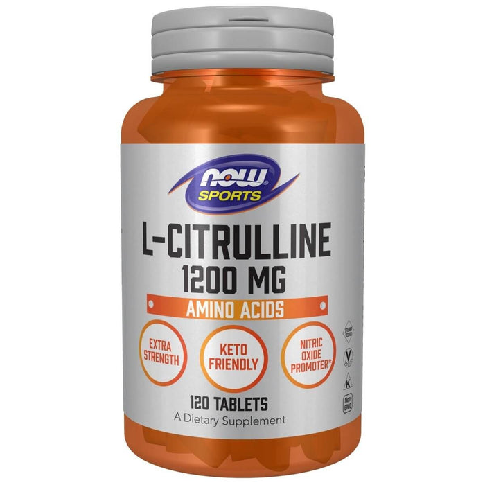 NOW Foods L-Citrulline Extra Strength 1,200 mg 120 Tablets - Amino Acids and BCAAs at MySupplementShop by NOW Foods