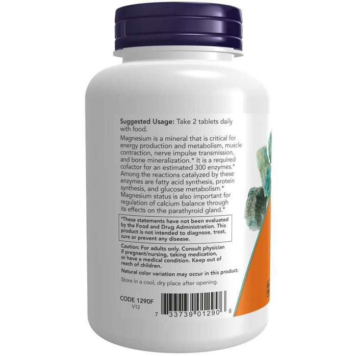 NOW Foods Magnesium Citrate 200 mg 100 Tablets | Premium Supplements at MYSUPPLEMENTSHOP