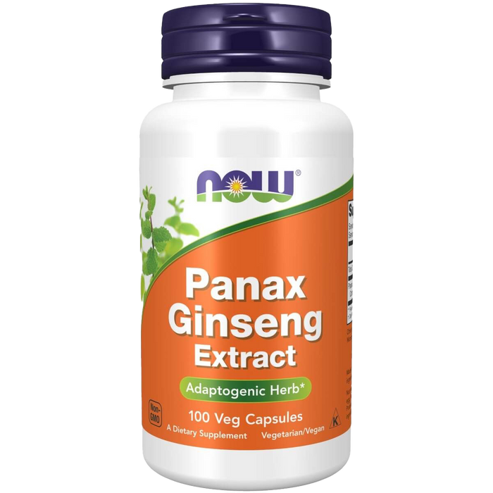 NOW Foods Panax Ginseng Extract 500 mg 100 Veg Capsules