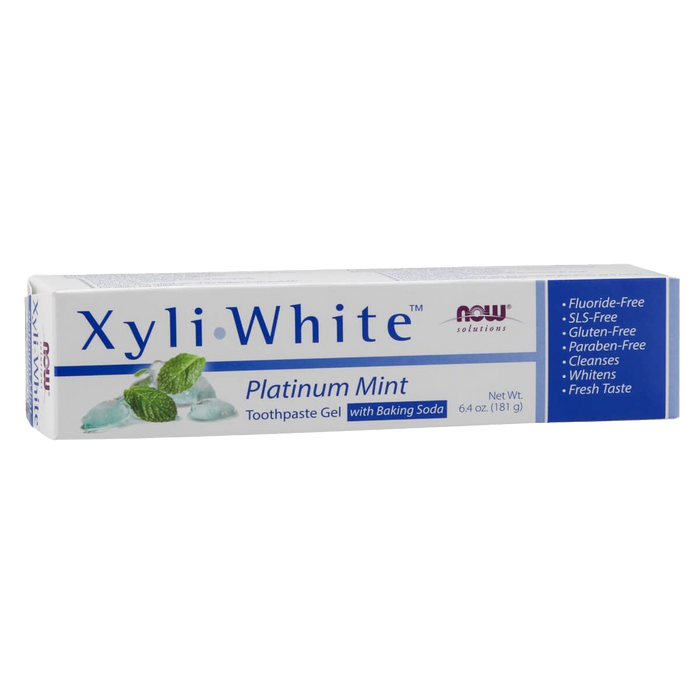 NOW Foods Xyliwhite Toothpaste Gel Platinum Mint 6.4oz