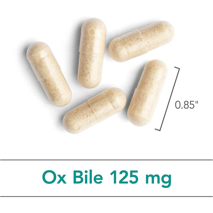 Nutricology Ox Bile 125mg 180 Capsules | Premium Supplements at MYSUPPLEMENTSHOP