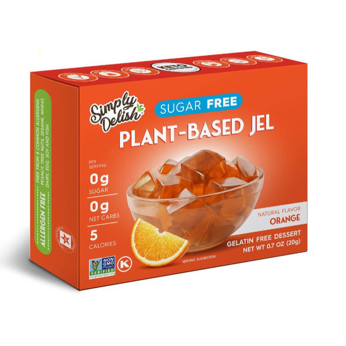 Simply Delish Sugar-Free Natural Jelly Dessert - Vegan, Gluten, and Fat-Free 20g