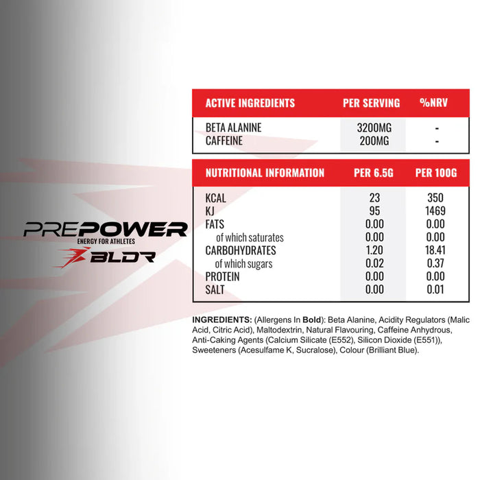 BLDR Sports Pre Power 270g