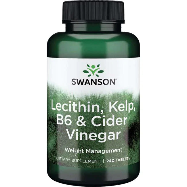 Swanson Lecithin, Kelp, B6 & Cider Vinegar - 240 tabs - Slimming and Weight Management at MySupplementShop by Swanson