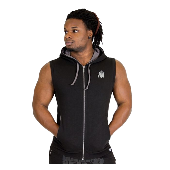 Gorilla Wear Springfield S/L Zipped Hoodie - Black