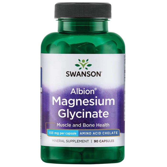 Swanson Albion Magnesium 133 mg 90 Capsules - Vitamins & Minerals at MySupplementShop by Swanson