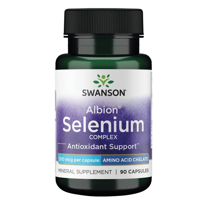 Swanson Albion Selenium Complex 200 mcg 90 Capsules - Vitamins & Minerals at MySupplementShop by Swanson