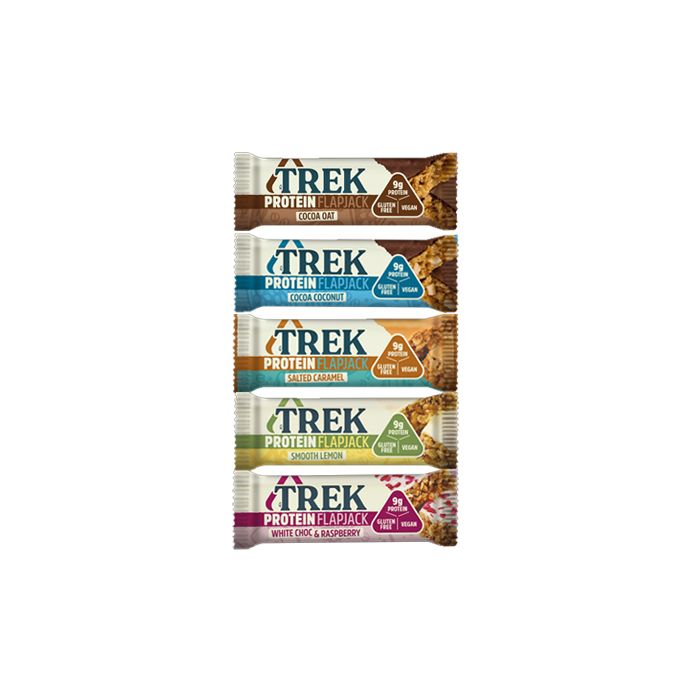 TREK Flapjack- 50g x 16 - Smooth Lemon - High Protein at MySupplementShop by JC's TREK