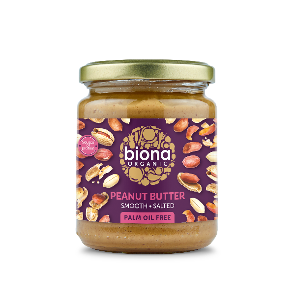 Biona Organic Peanut Butter Smooth 250g - No Salt | High-Quality Health Foods | MySupplementShop.co.uk
