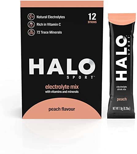 HALO Hydration Electrolyte Drink Sticks 12x60g Peach | High-Quality Health Foods | MySupplementShop.co.uk