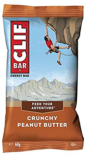 Clif Bar Energy Bars Source of Protein Vitamin B12 & B6 Crunchy Peanut Butter 12 x 68g | High-Quality Endurance & Energy | MySupplementShop.co.uk