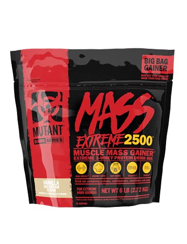 Mutant Mass Extreme 2500 2.72kg Vanilla Ice Cream - Default Title - Weight Gainers & Carbs at MySupplementShop by Mutant