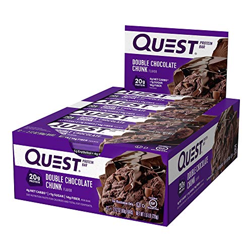 Quest Nutrition Bar 12x60g Double Chocolate Chunk | High-Quality Sports Nutrition | MySupplementShop.co.uk