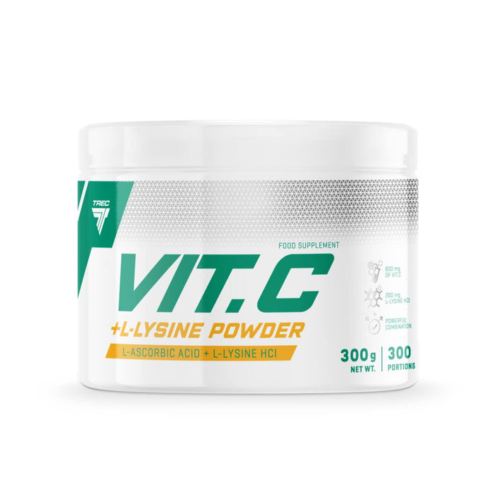 Trec Nutrition Vit. C + L-Lysine Powder - 300g | High-Quality Vitamins & Minerals | MySupplementShop.co.uk