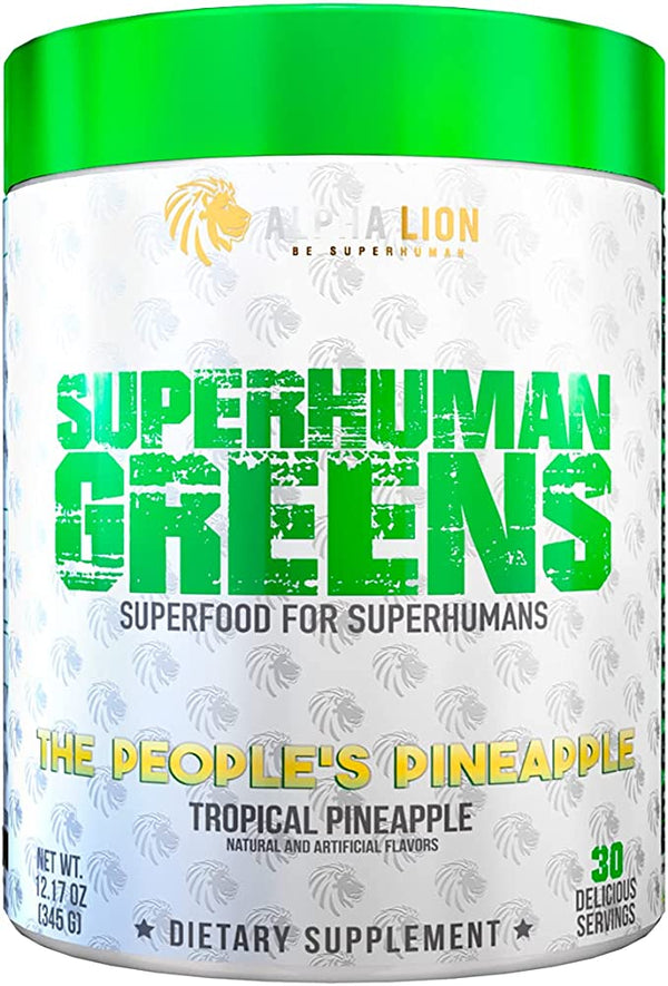 Alpha Lion SuperHuman Greens 345g The People Pineapple | High-Quality Sports Nutrition | MySupplementShop.co.uk