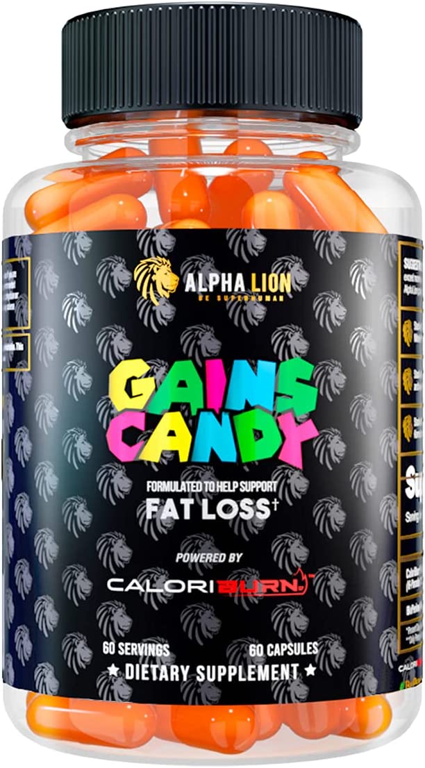 Alpha Lion Gains Candy Caloriburn 60Caps | High-Quality Sports Nutrition | MySupplementShop.co.uk