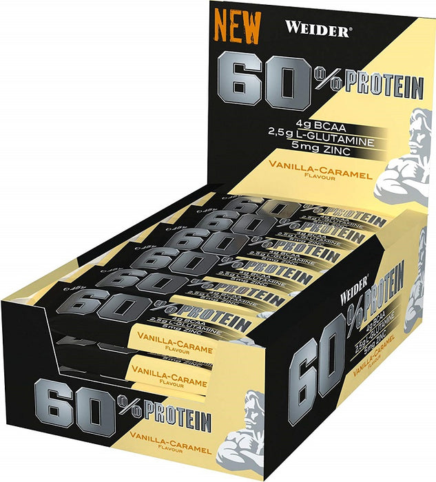 Weider 60% Protein Bar, Cookies & Cream - 24 bars - Default Title - Protein Bars at MySupplementShop by Weider