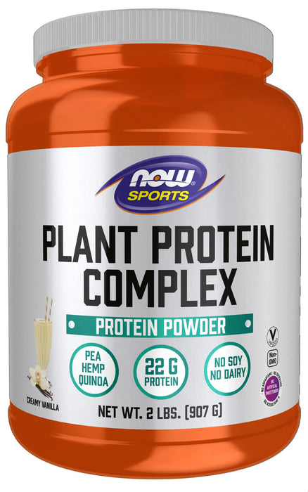 NOW Foods Plant Protein Complex, Creamy Vanilla - 907g | High-Quality Protein | MySupplementShop.co.uk