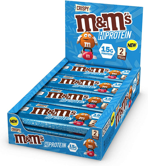 M&M's Hi-Protein Bar 12 x 51g - Crispy - Protein Bars at MySupplementShop by Mars